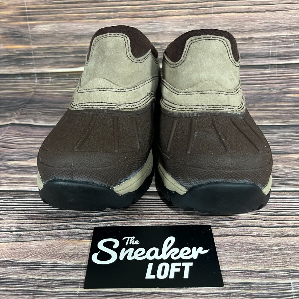 L.L. Bean Brown and Tan Slip-On Ankle Duck Boots - Picture 2 of 8